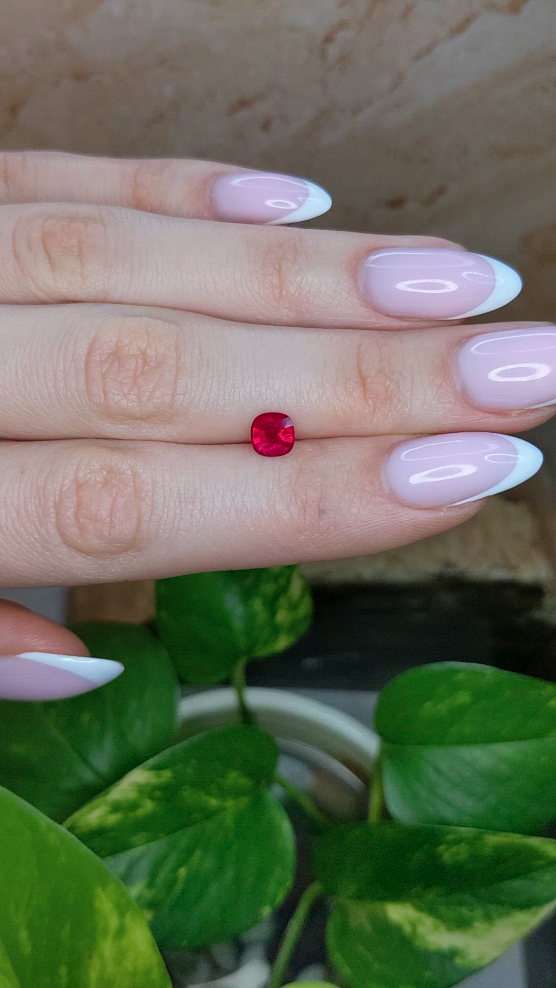 0.89 Ct. Ruby from Burma (Myanmar) Size Video