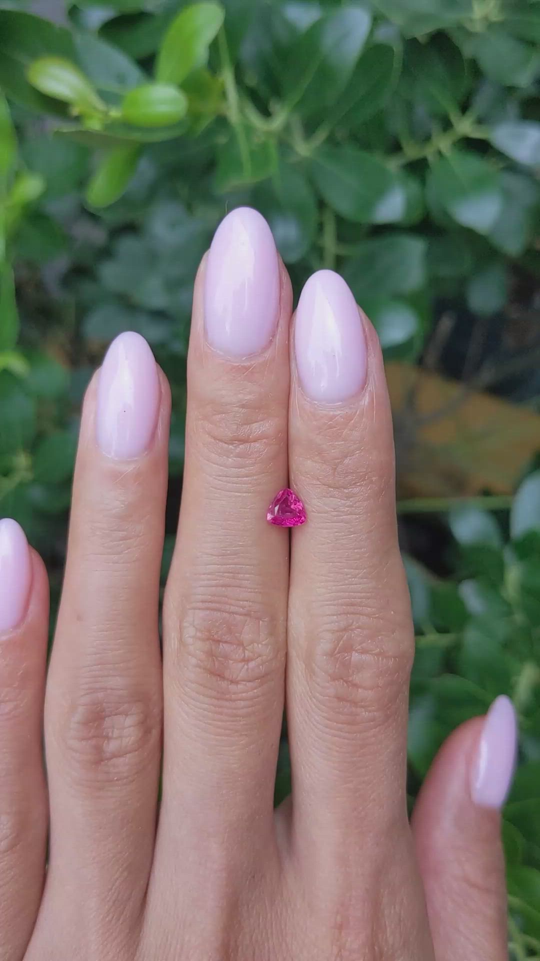 0.52 Ct. Pinkish Red Ruby from Burma (Myanmar) Size Video