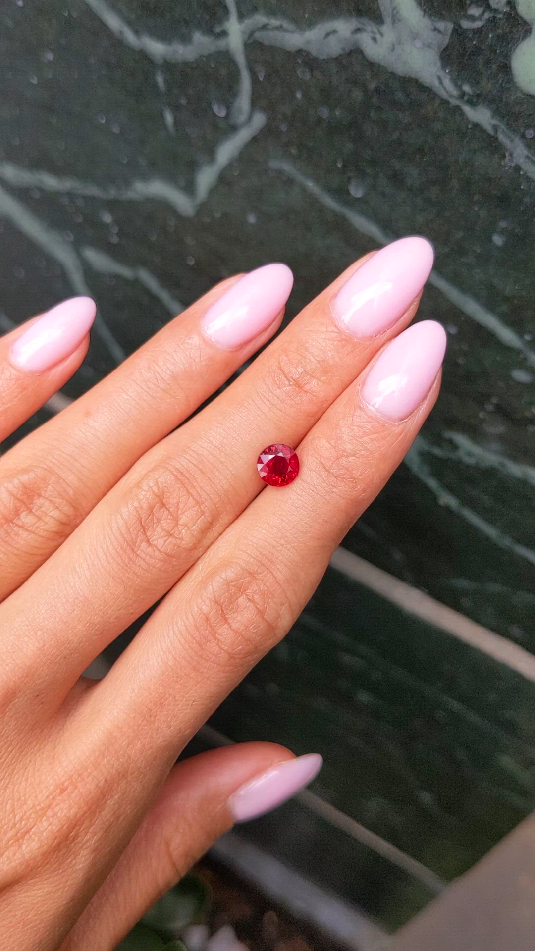 1.56 Ct. Ruby from Mozambique Size Video