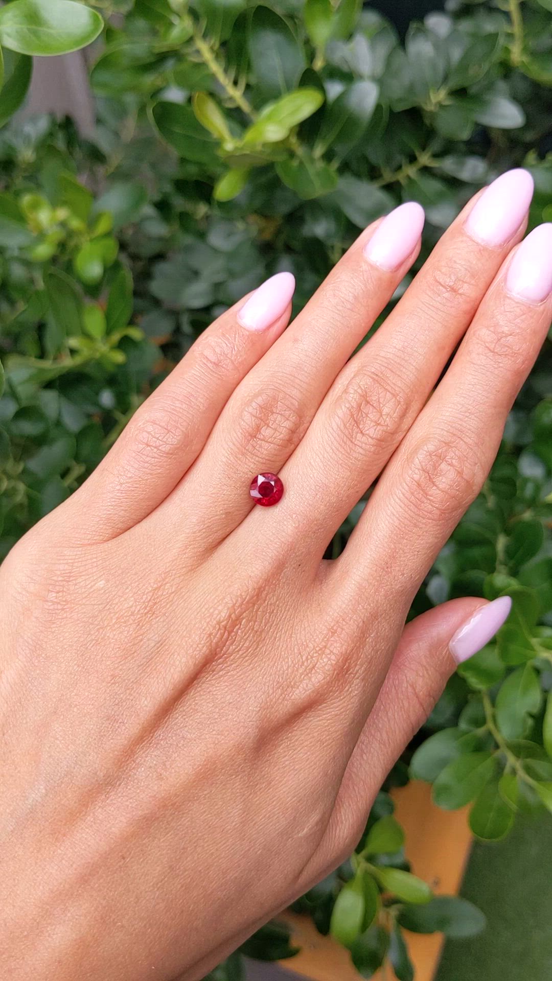 1.56 Ct. Ruby from Mozambique Size Video