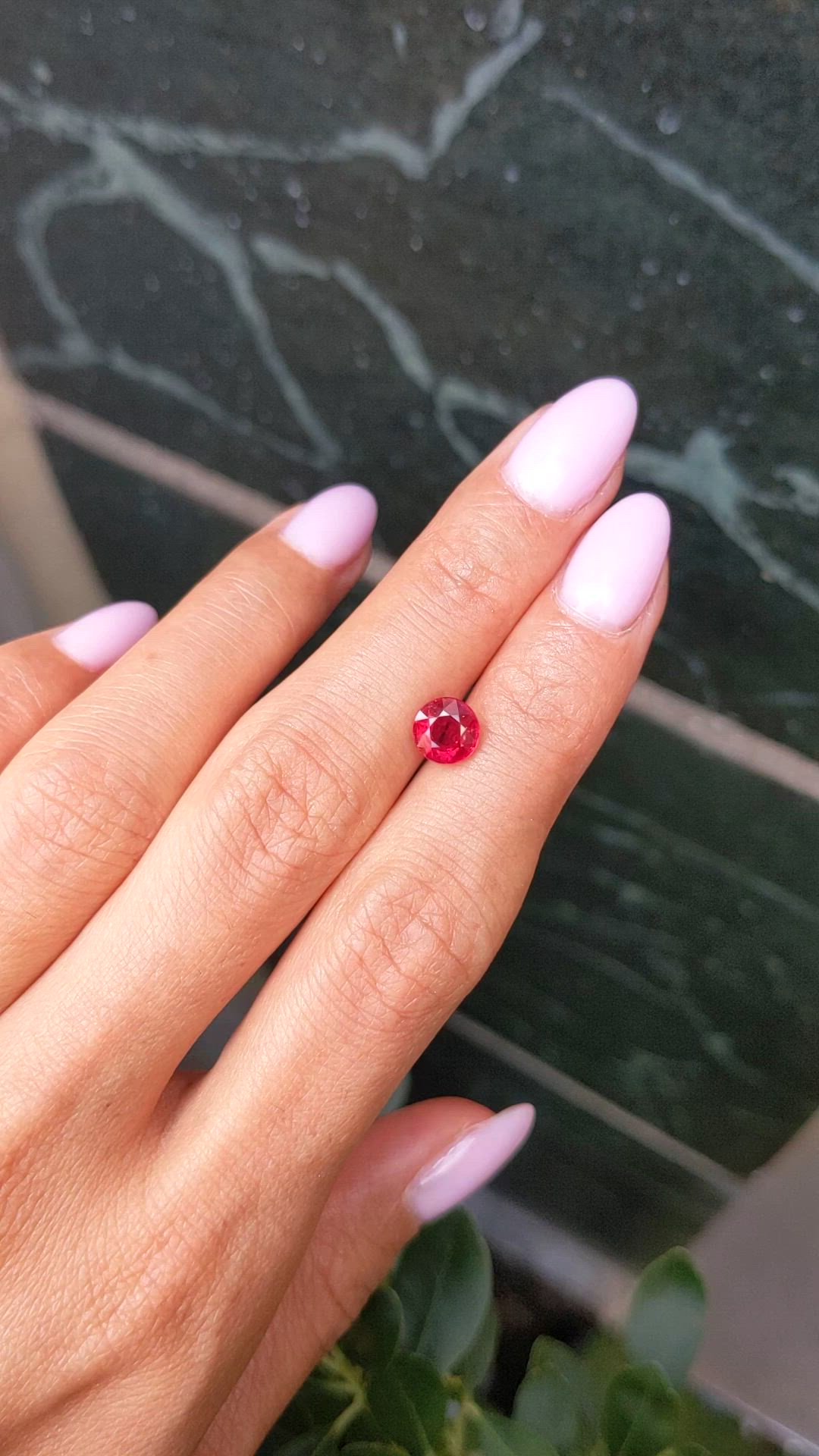 1.71 Ct. Ruby from Mozambique Size Video