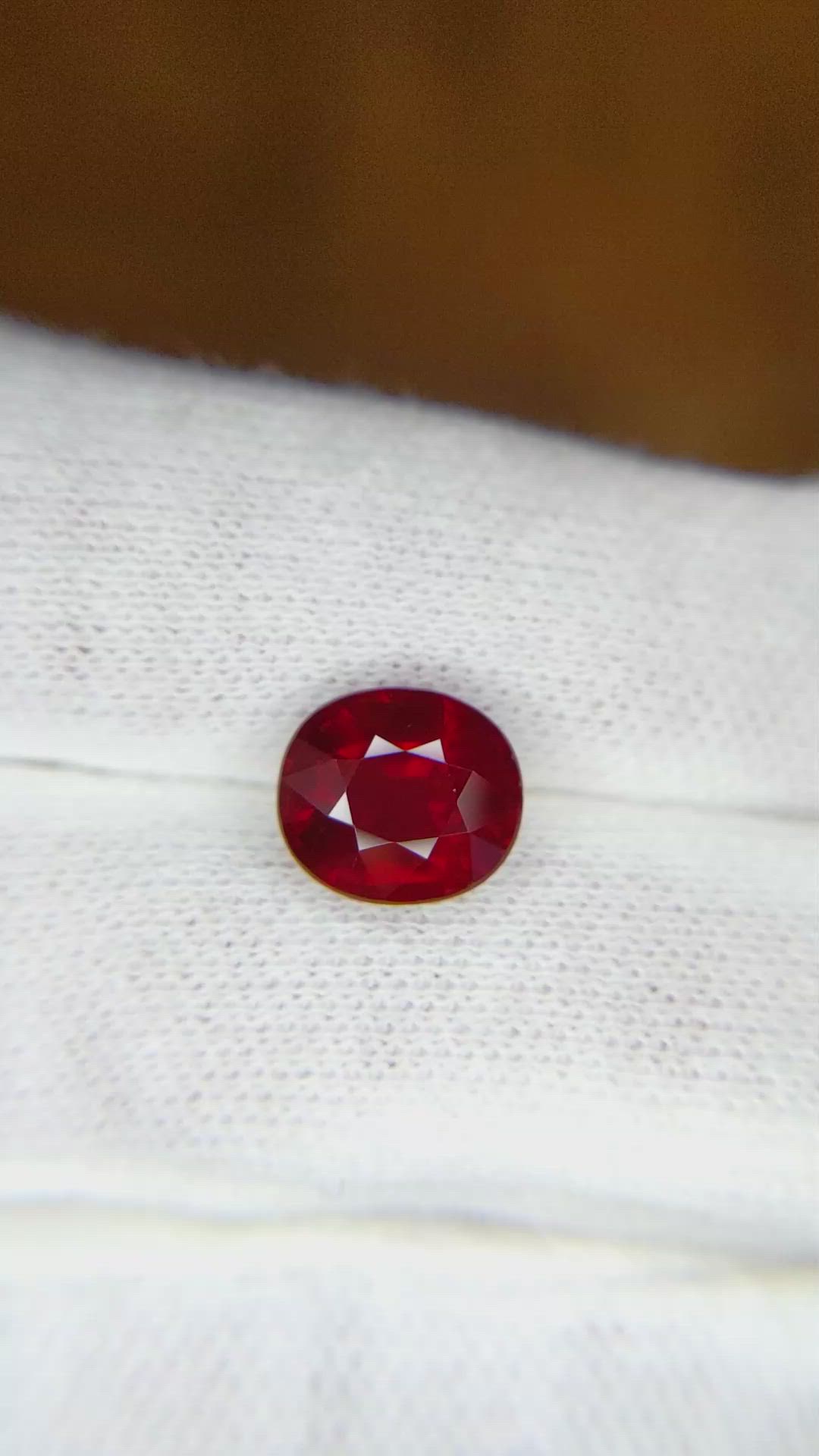 3.34 Ct. Ruby from Mozambique Size Video
