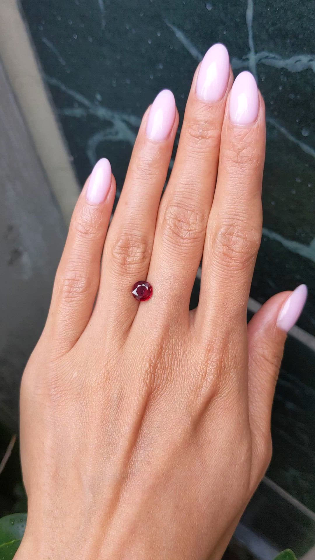 1.40 Ct. Ruby from Mozambique Size Video