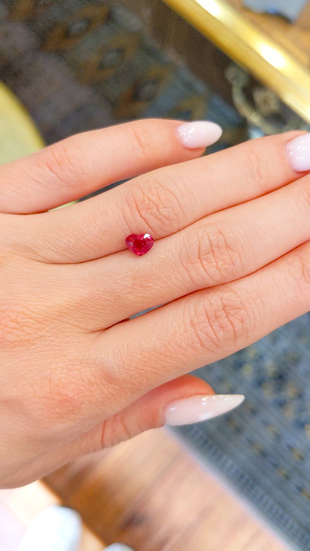 0.58 Ct. Ruby from Mozambique Size Video