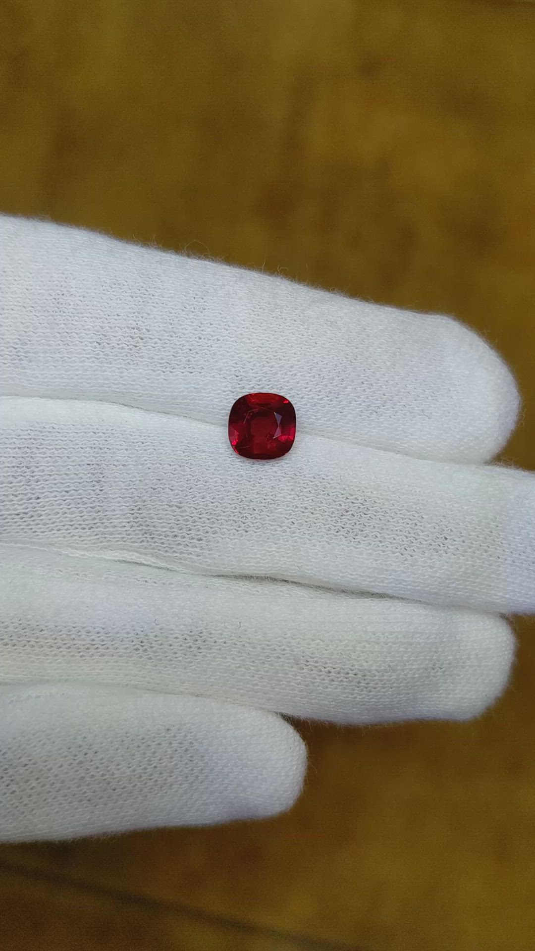 1.19 Ct. Ruby from Mozambique Size Video