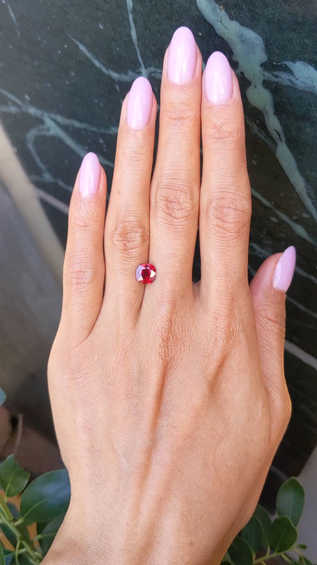 1.28 Ct. Ruby from Mozambique Size Video