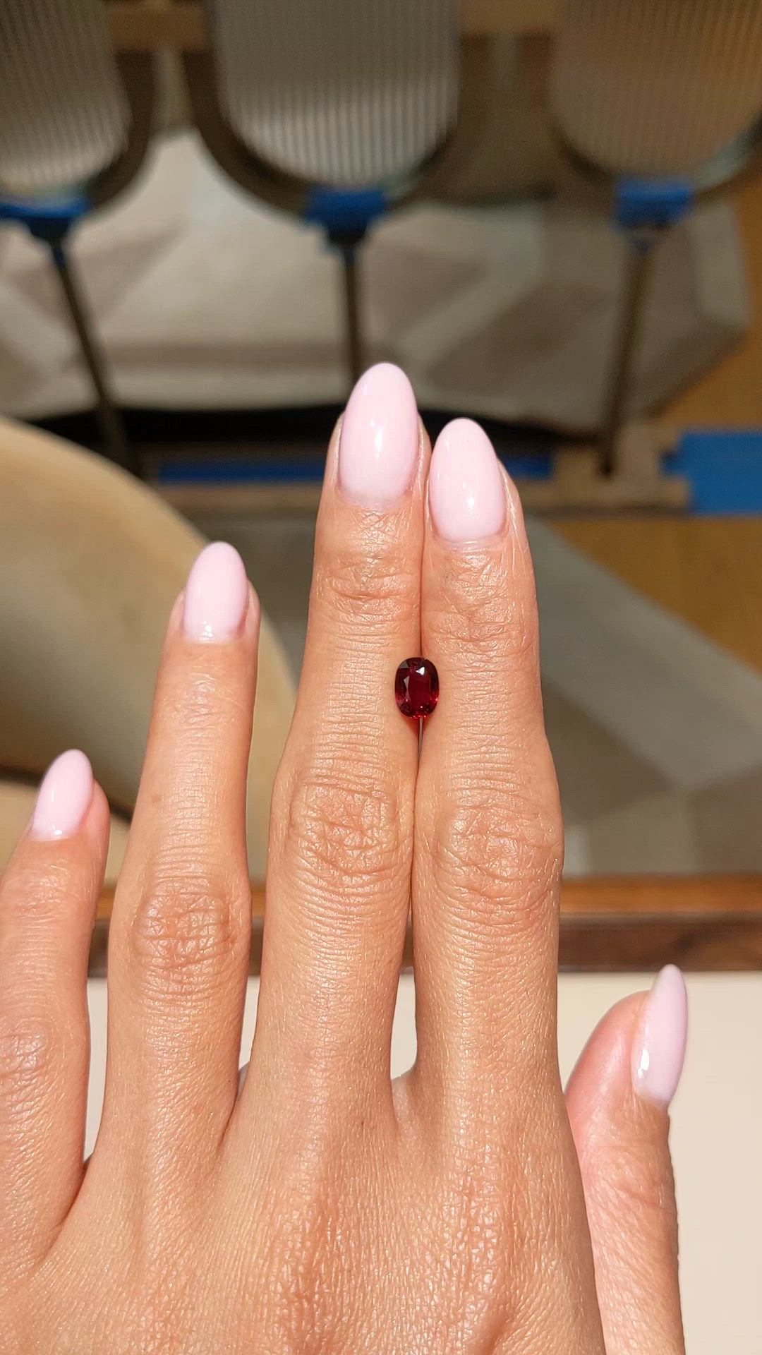 1.08 Ct. Ruby from Mozambique Size Video