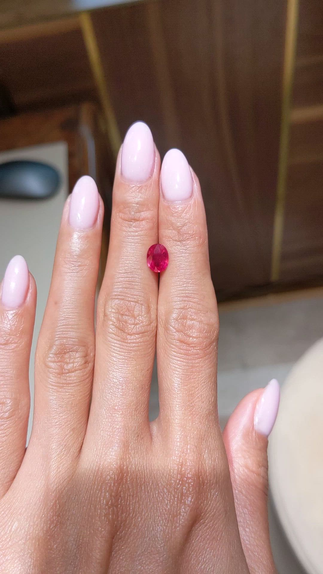 1.30 Ct. Ruby from Ceylon (Sri Lanka) Size Video