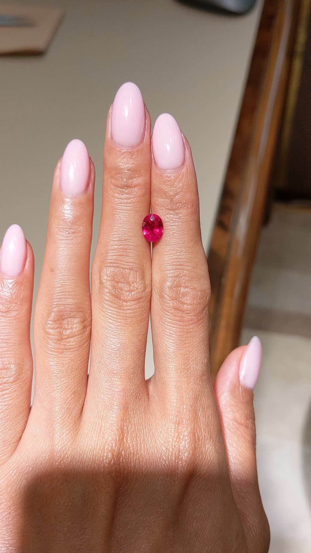 1.44 Ct. Ruby from Ceylon (Sri Lanka) Size Video