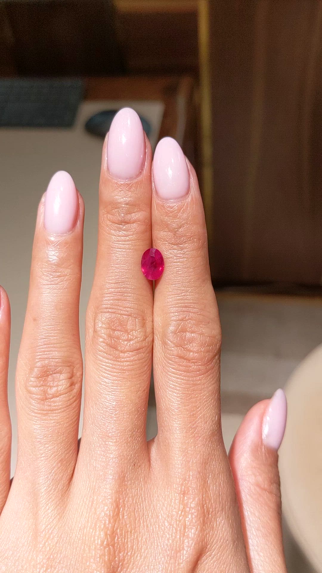 1.21 Ct. Ruby from Mozambique Size Video
