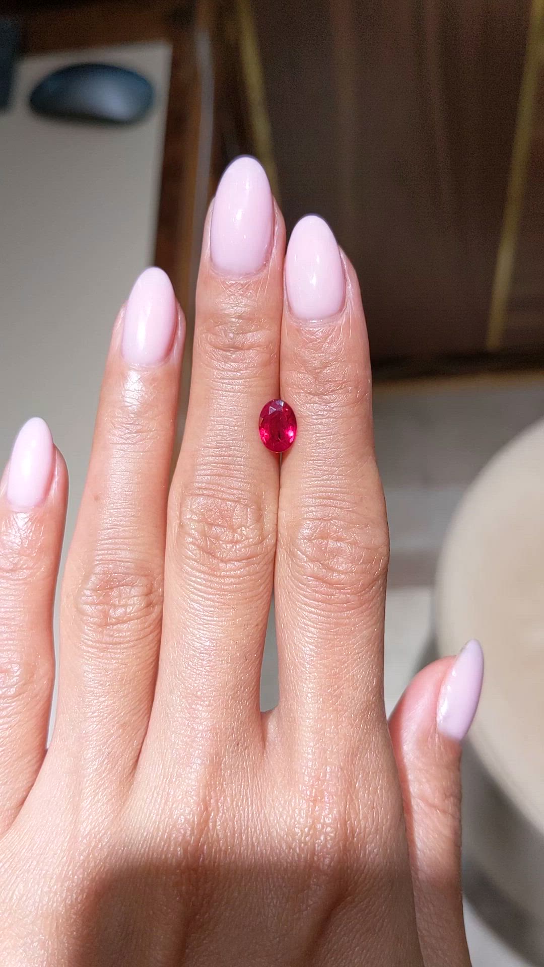 1.13 Ct. Ruby from Mozambique Size Video