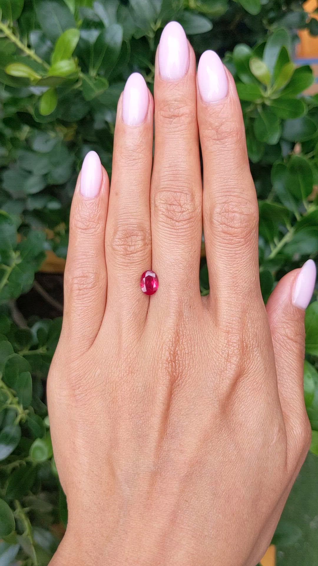 1.13 Ct. Ruby from Mozambique Size Video