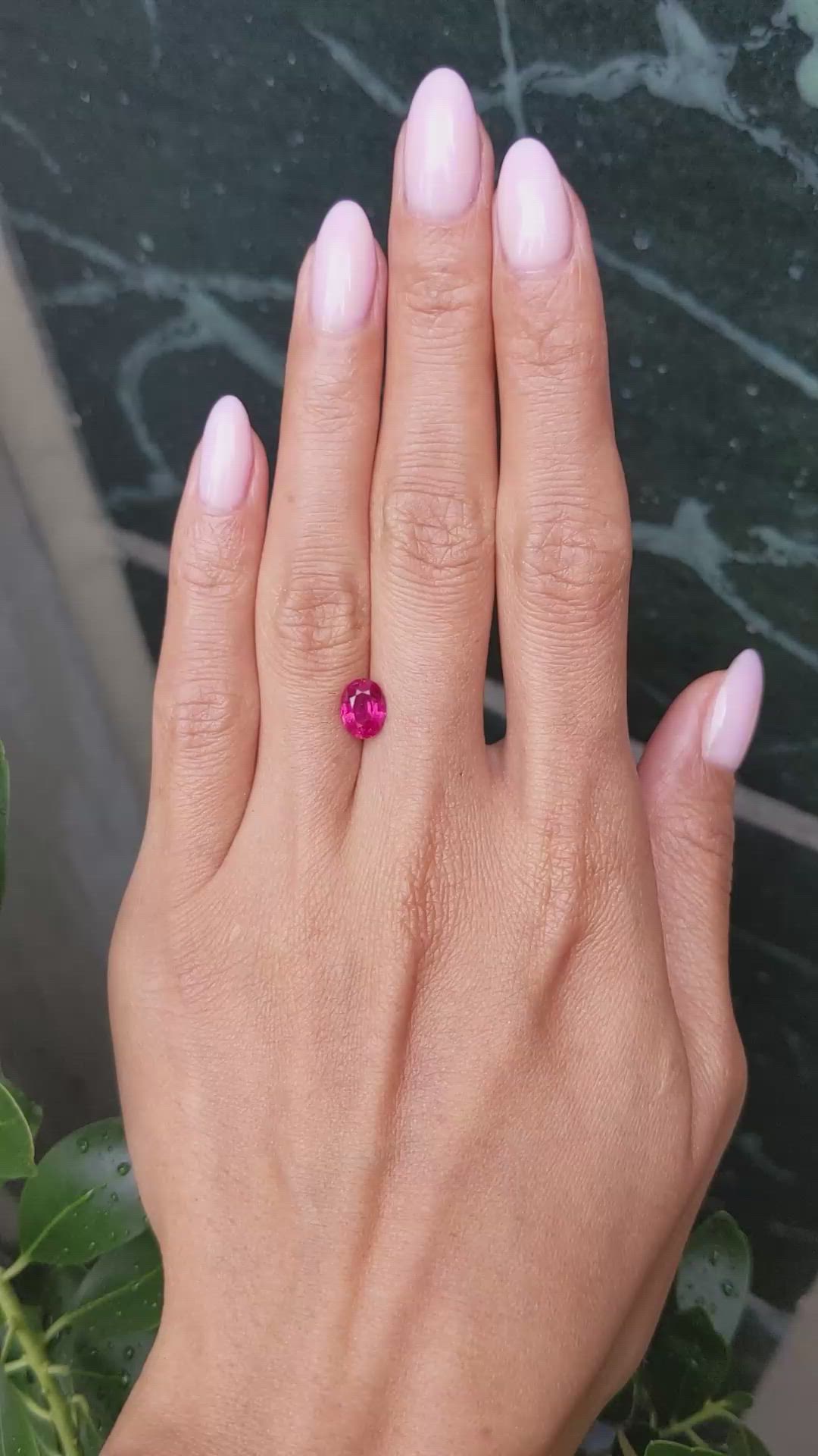 1.41 Ct. Ruby from Mozambique Size Video