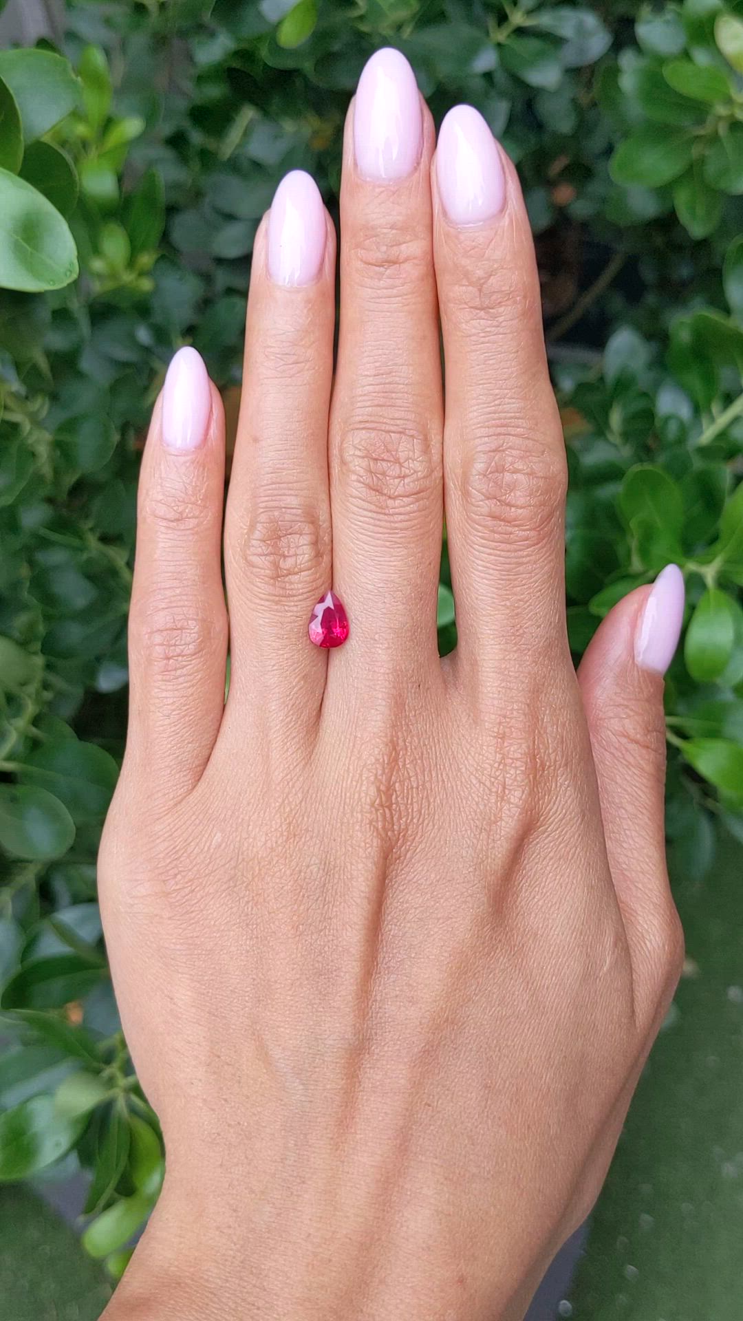 1.31 Ct. Ruby from Mozambique Size Video