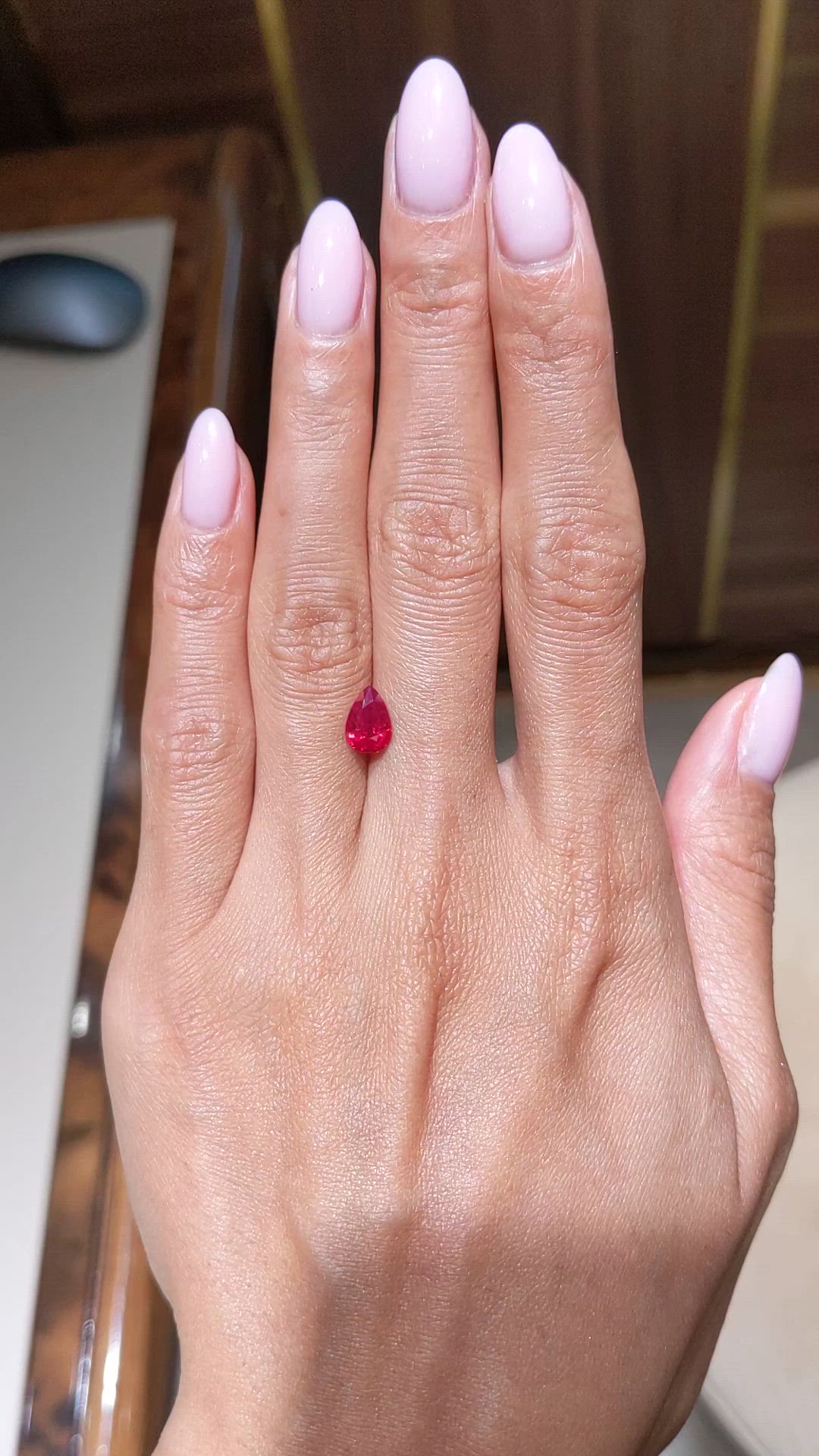 1.31 Ct. Ruby from Mozambique Size Video
