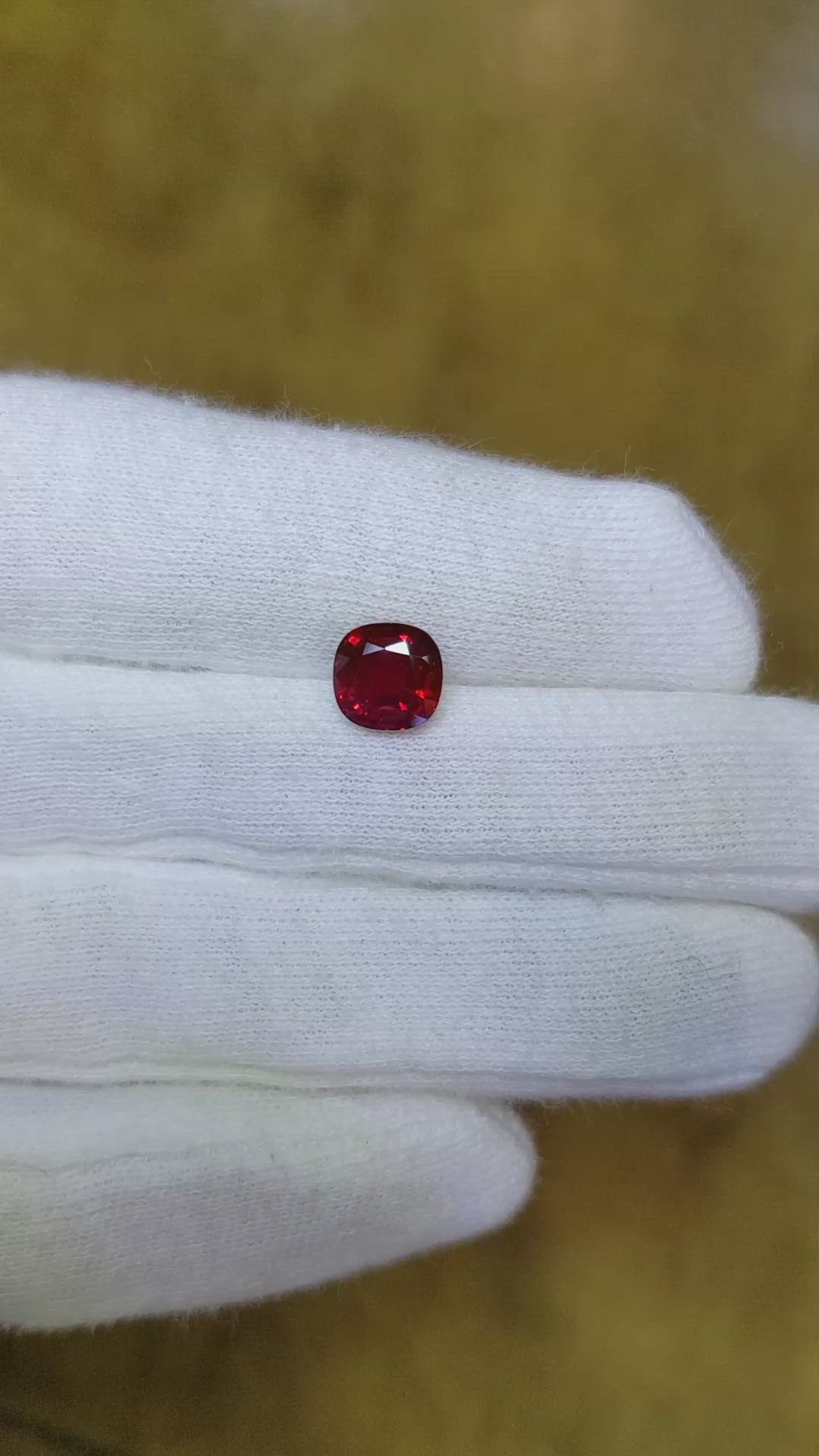 1.91 Ct. Ruby from Mozambique Size Video