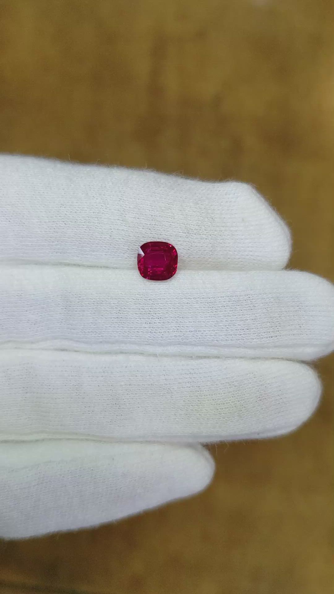 1.54 Ct. Ruby from Mozambique Size Video