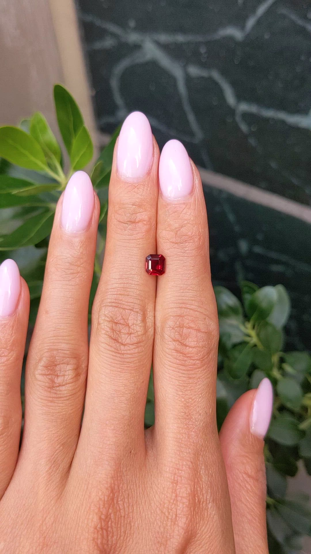 0.89 Ct. Ruby from Mozambique Size Video