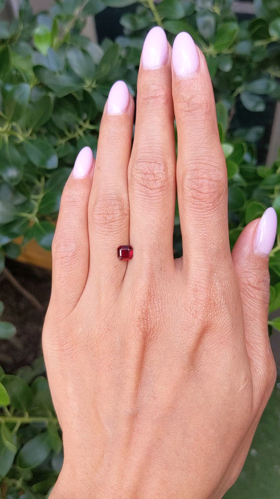 0.89 Ct. Ruby from Mozambique Size Video