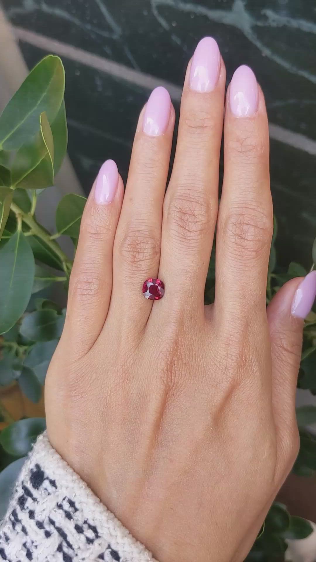 1.36 Ct. Ruby from Mozambique Size Video