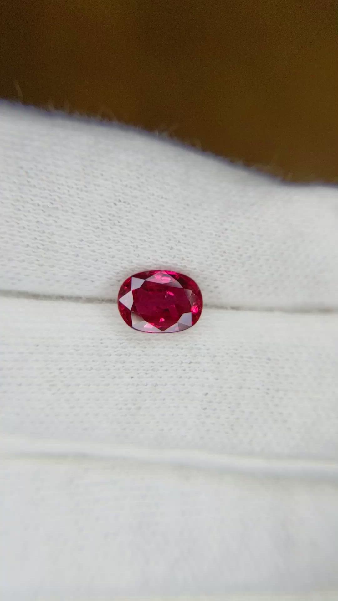 1.44 Ct. Ruby from Thailand Size Video
