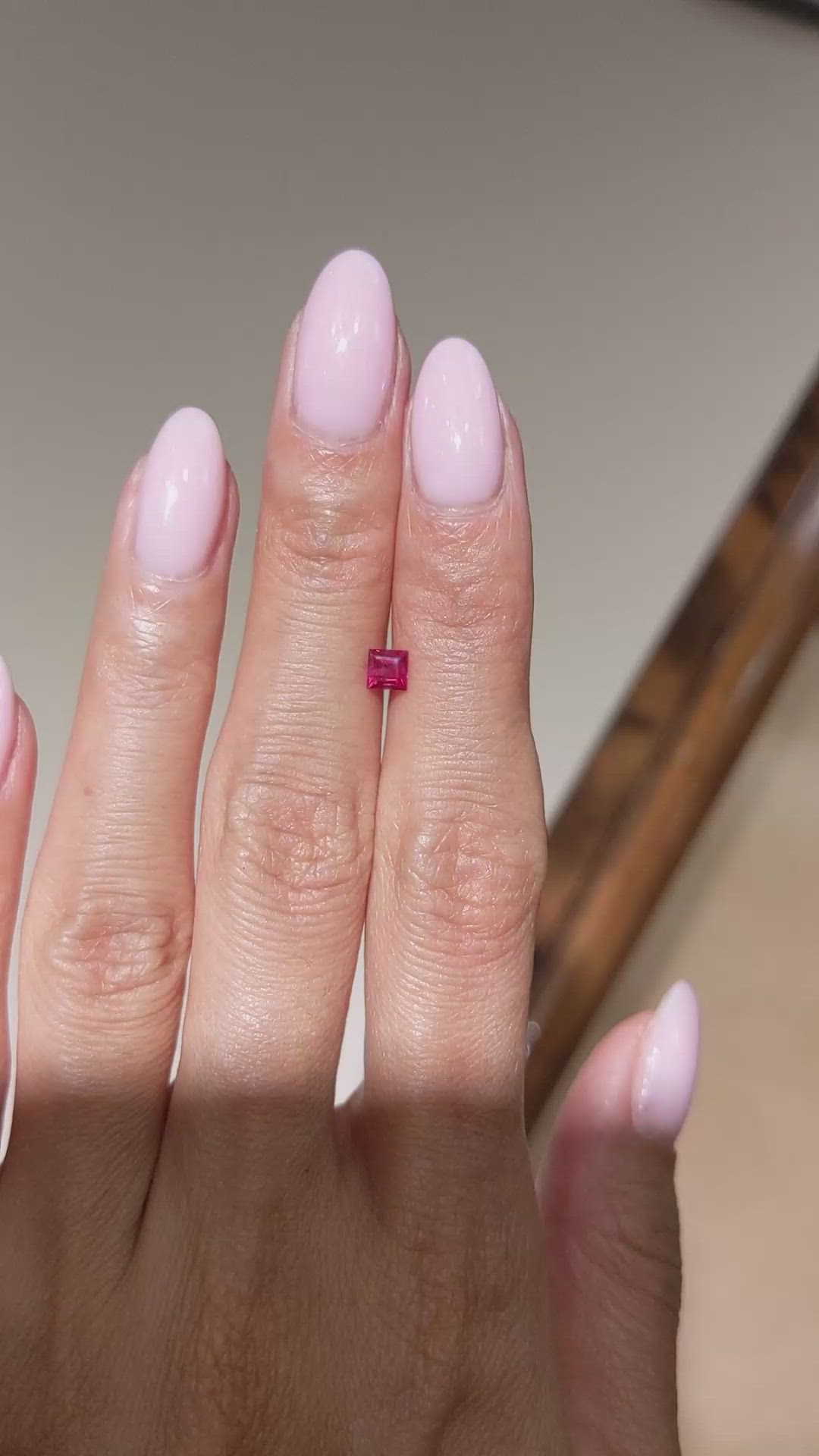 0.38 Ct. Ruby from Mozambique Size Video