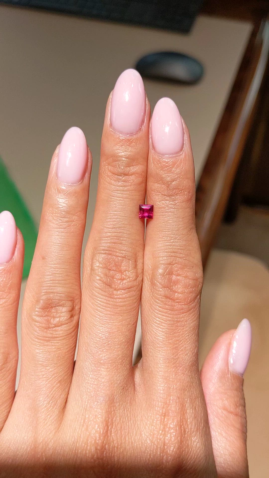 0.37 Ct. Ruby from Mozambique Size Video