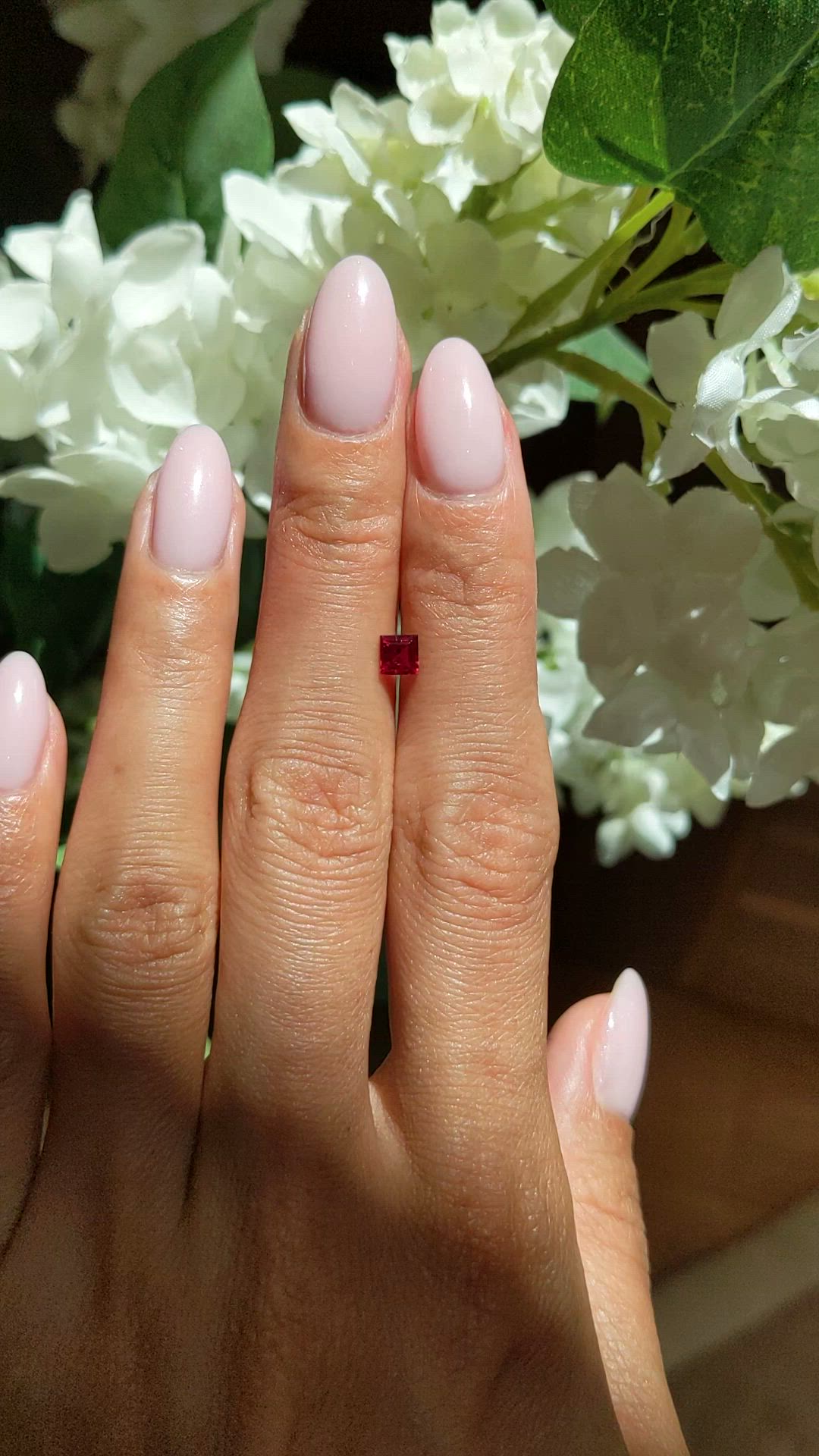 0.38 Ct. Ruby from Mozambique Size Video