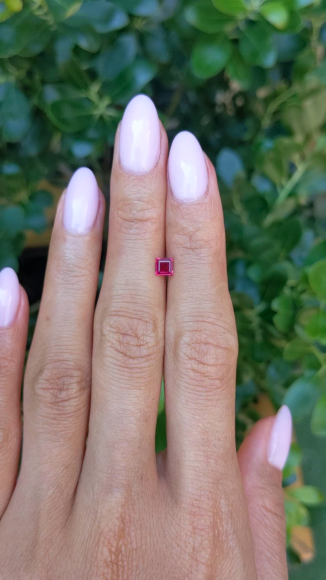0.34 Ct. Ruby from Ceylon (Sri Lanka) Size Video