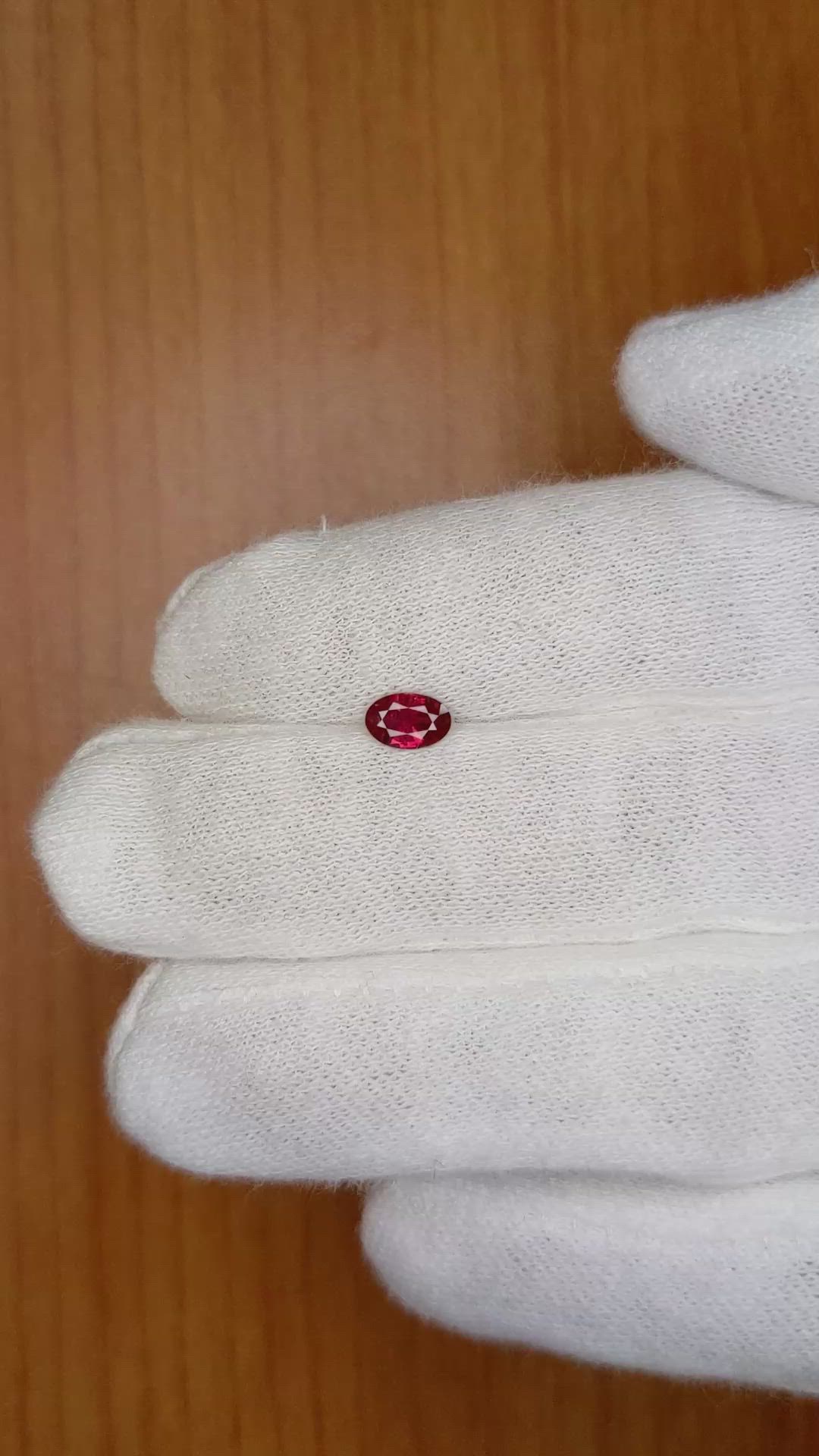 0.41 Ct. Ruby from Thailand (Siam) Size Video