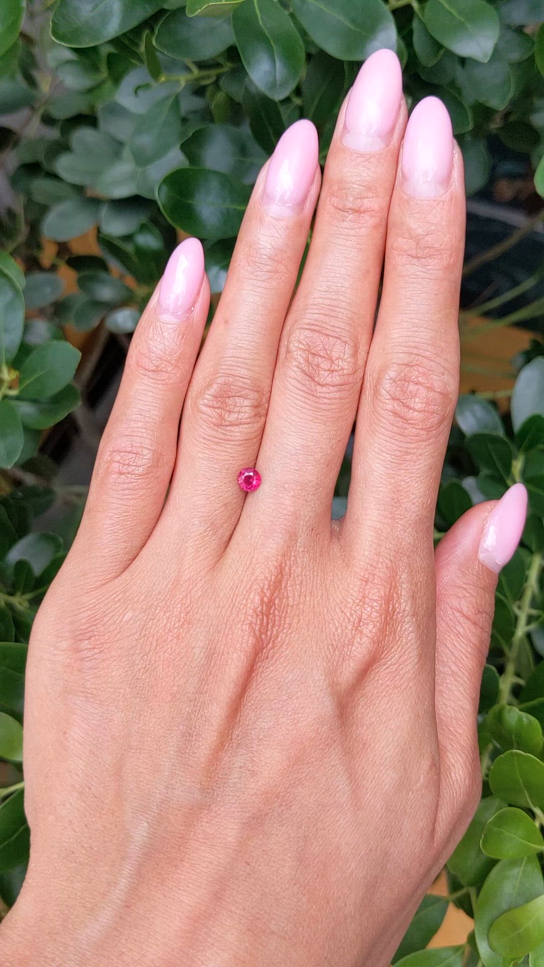 0.45 Ct. Ruby from Mozambique Size Video