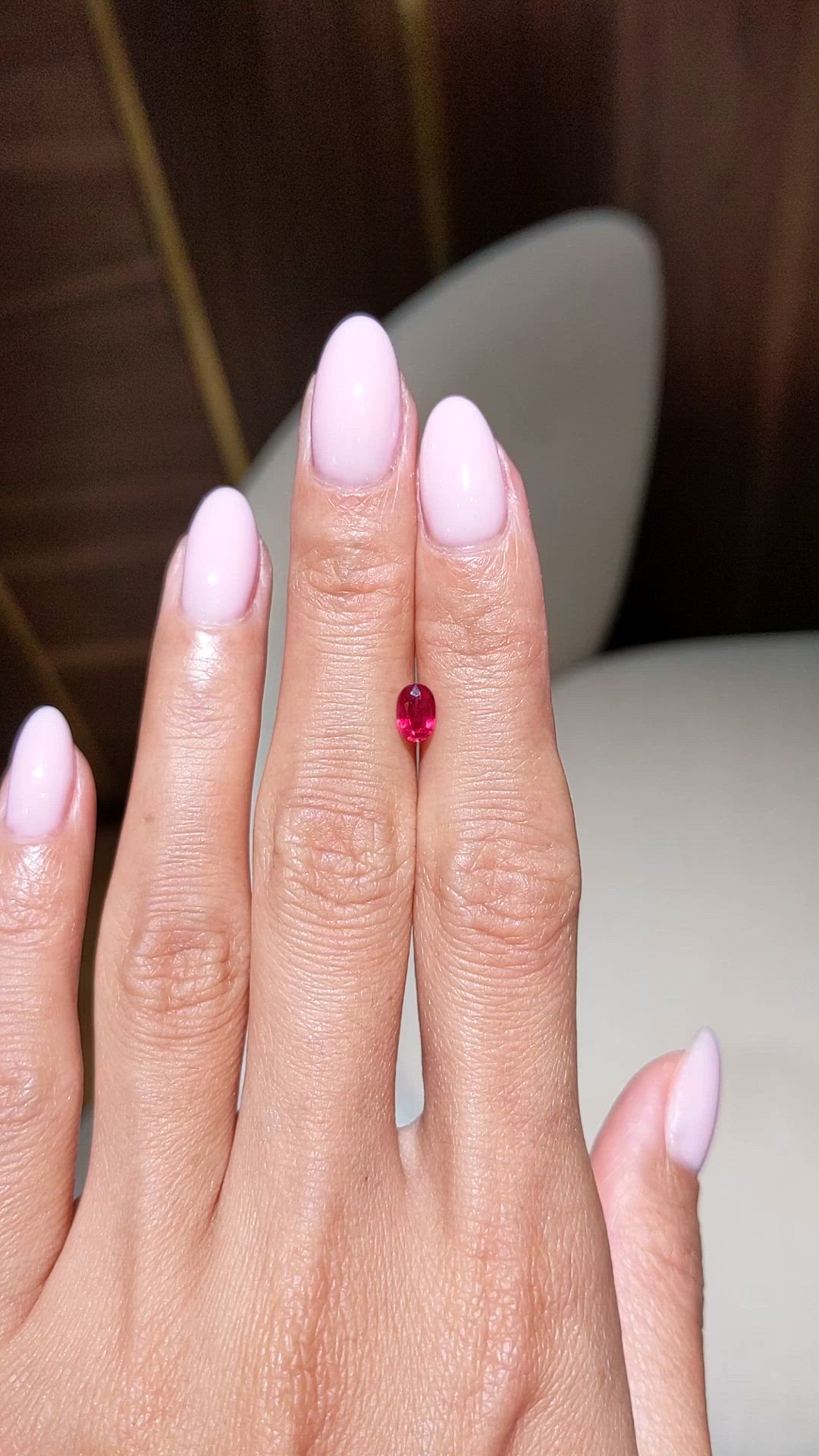 0.67 Ct. Ruby from Thailand Size Video