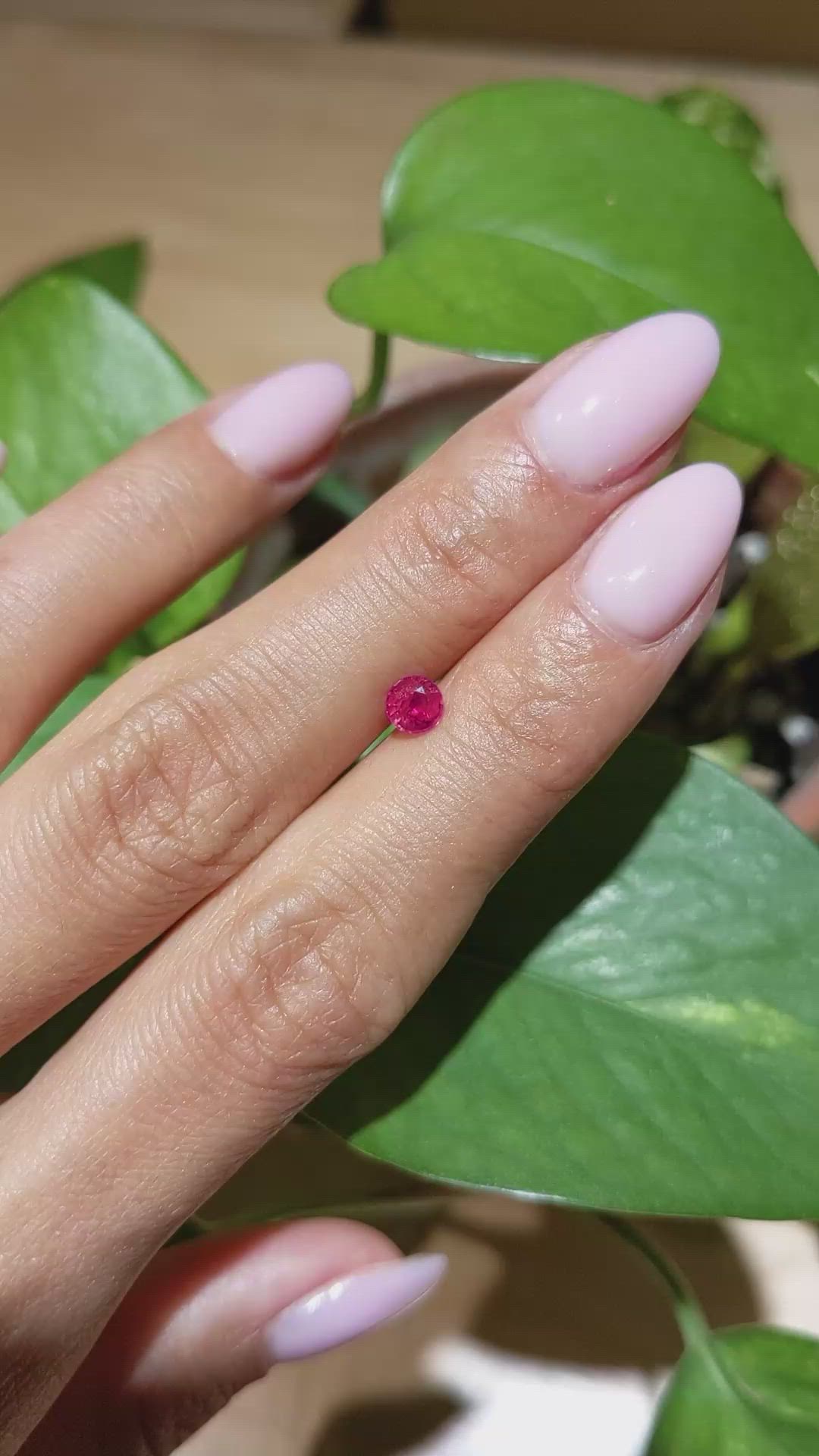 0.44 Ct. Ruby from Mozambique Size Video