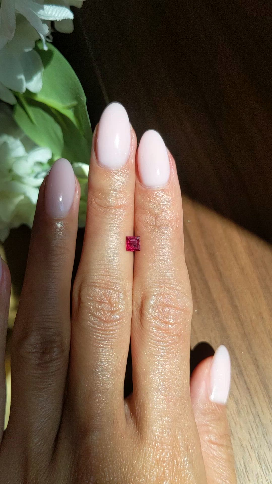 0.41 Ct. Ruby from Mozambique Size Video