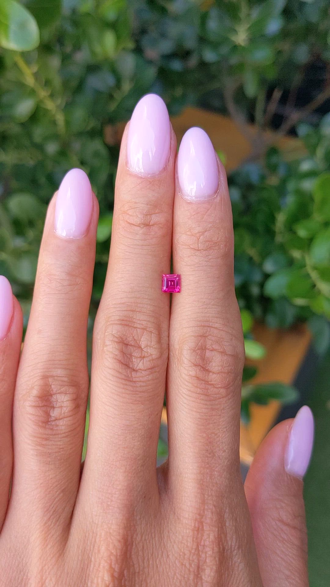 0.49 Ct. Pinkish Red Ruby from Mozambique Size Video