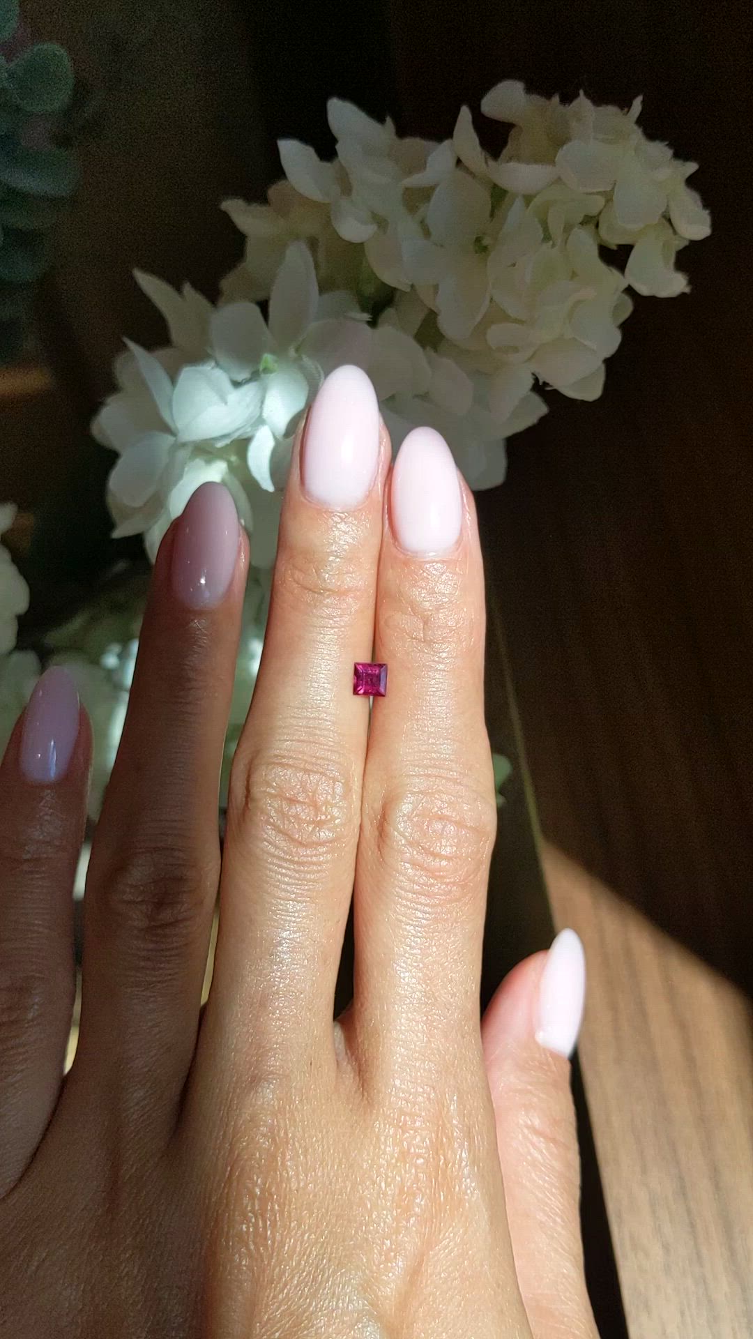 0.41 Ct. Ruby from Mozambique Size Video
