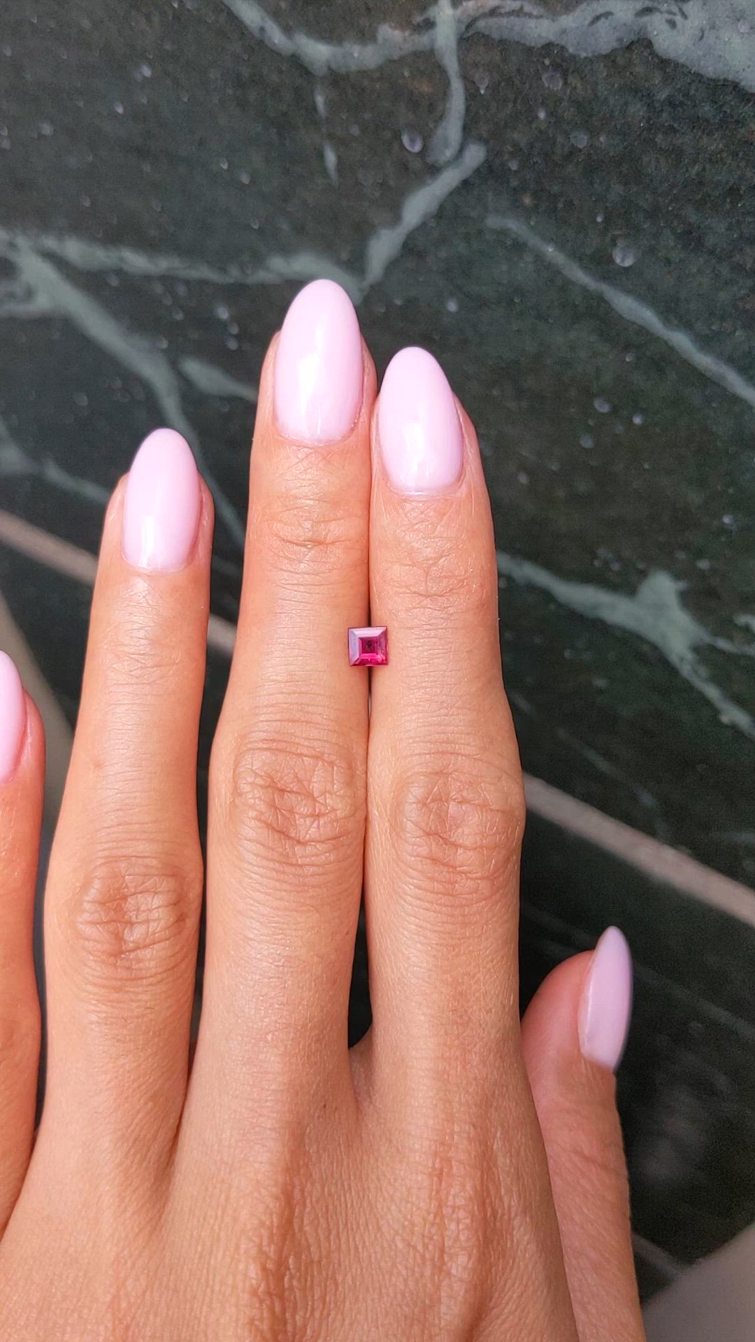 0.41 Ct. Ruby from Mozambique Size Video