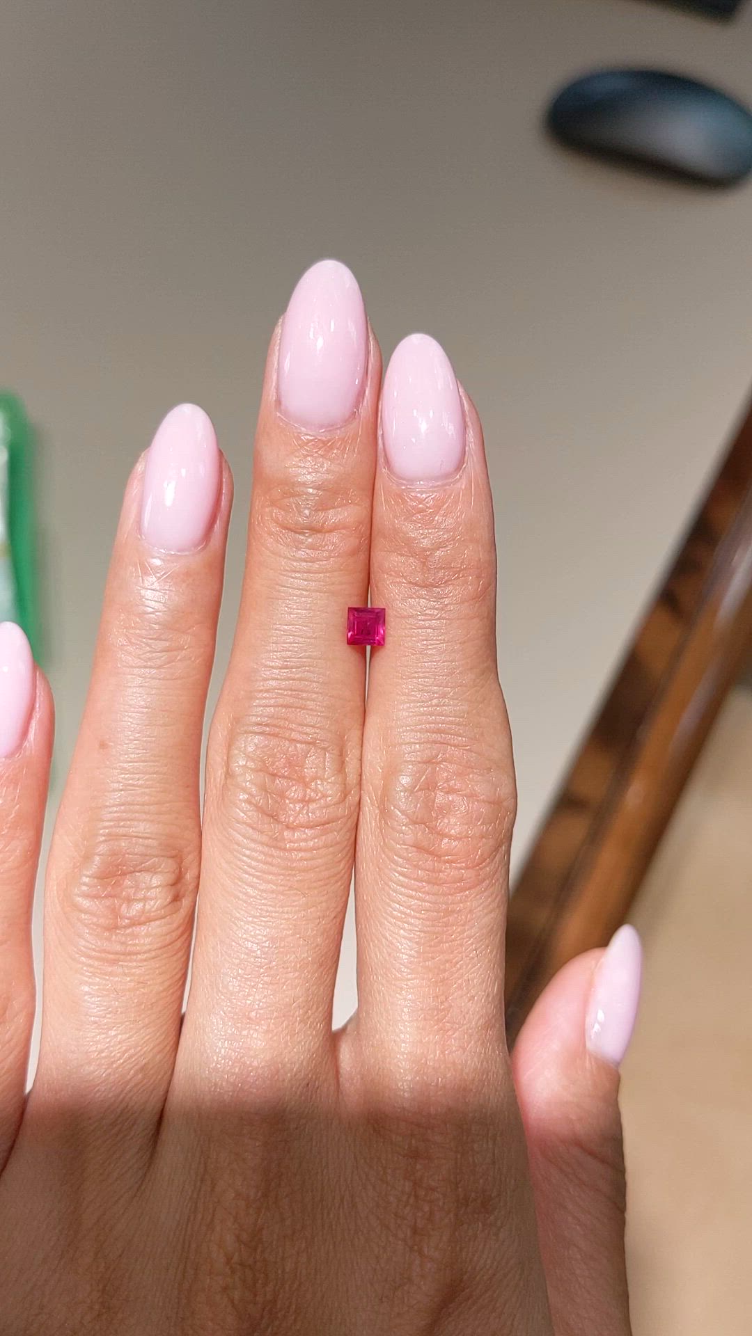 0.45 Ct. Ruby from Mozambique Size Video