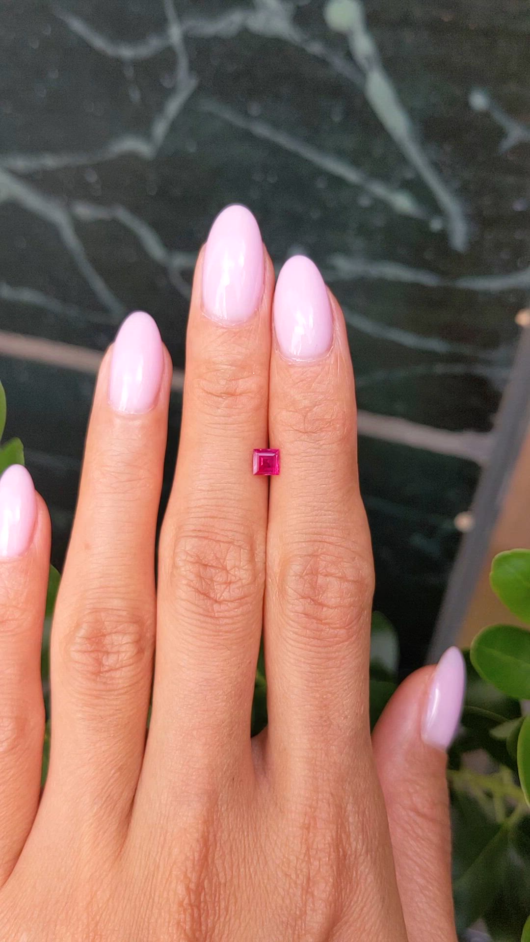 0.45 Ct. Ruby from Mozambique Size Video