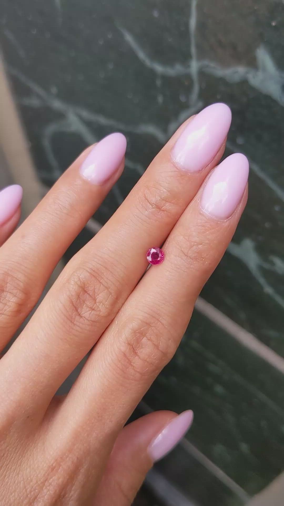 0.44 Ct. Ruby from Mozambique Size Video