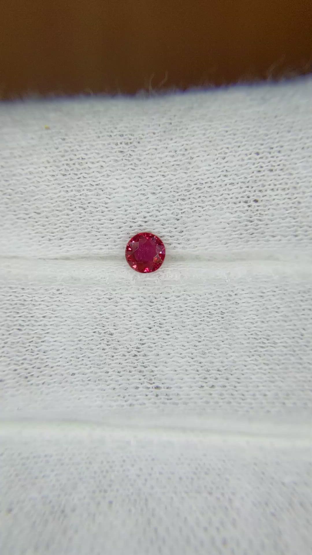 0.25 Ct. Ruby from Mozambique Size Video
