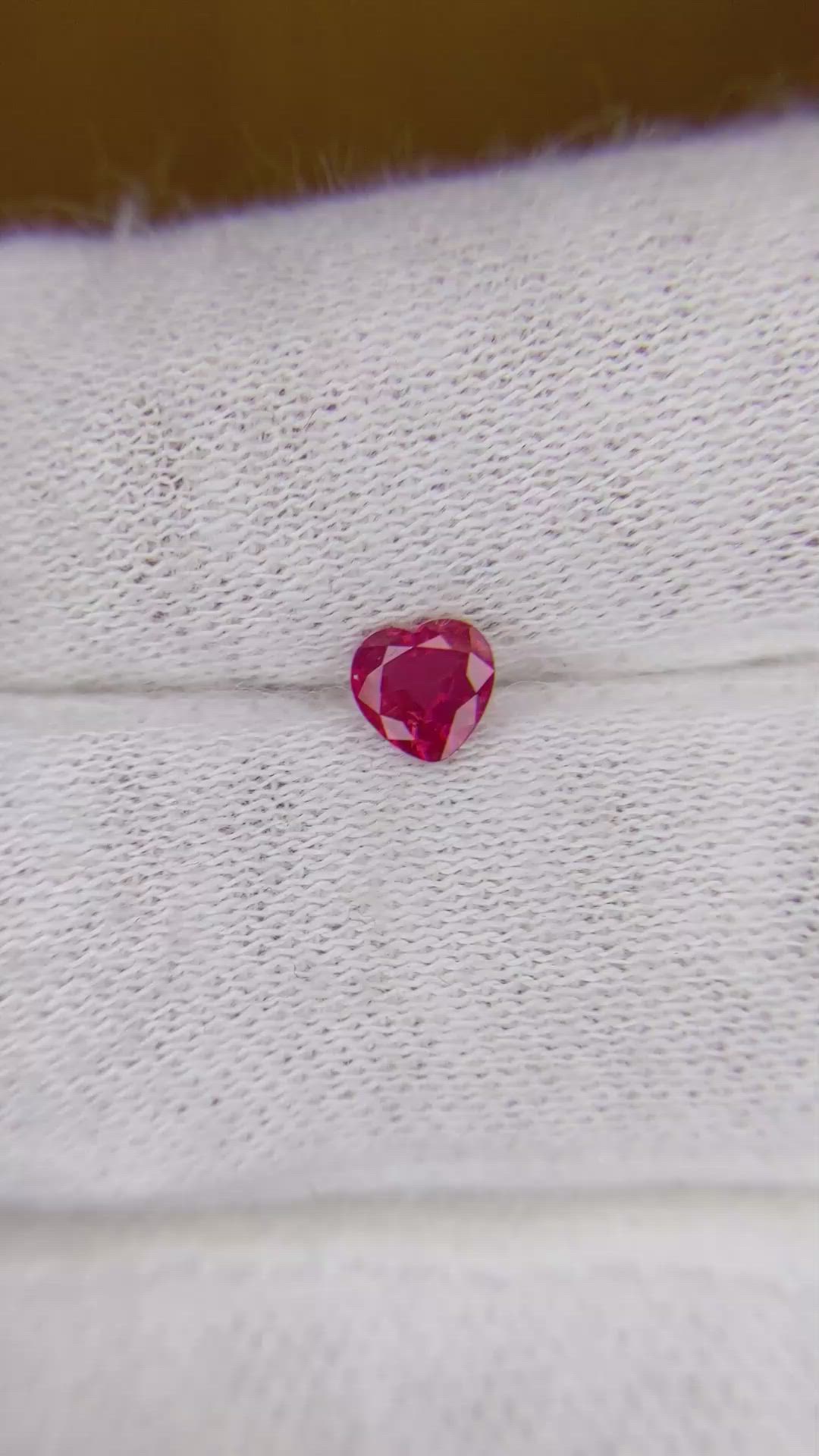 0.43 Ct. Ruby from Mozambique Size Video