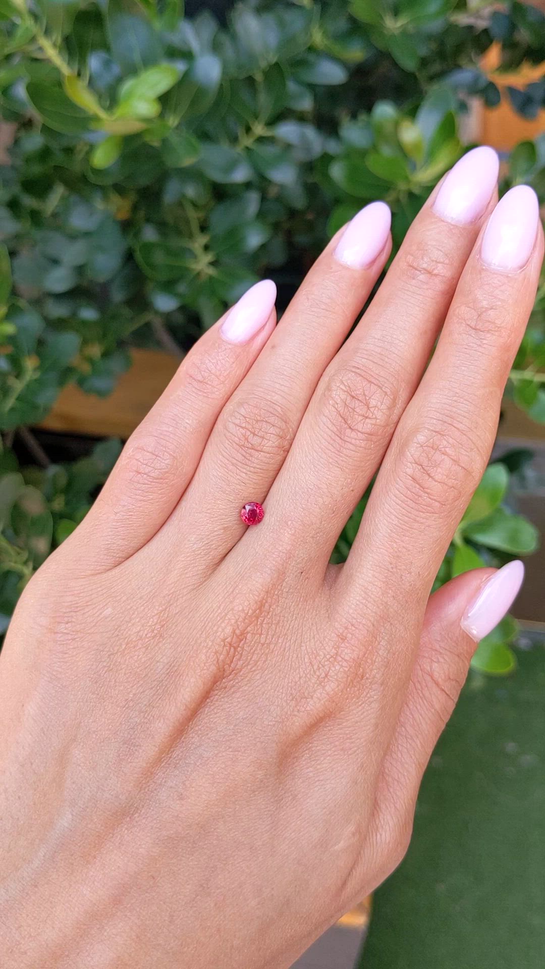0.47 Ct. Ruby from Mozambique Size Video
