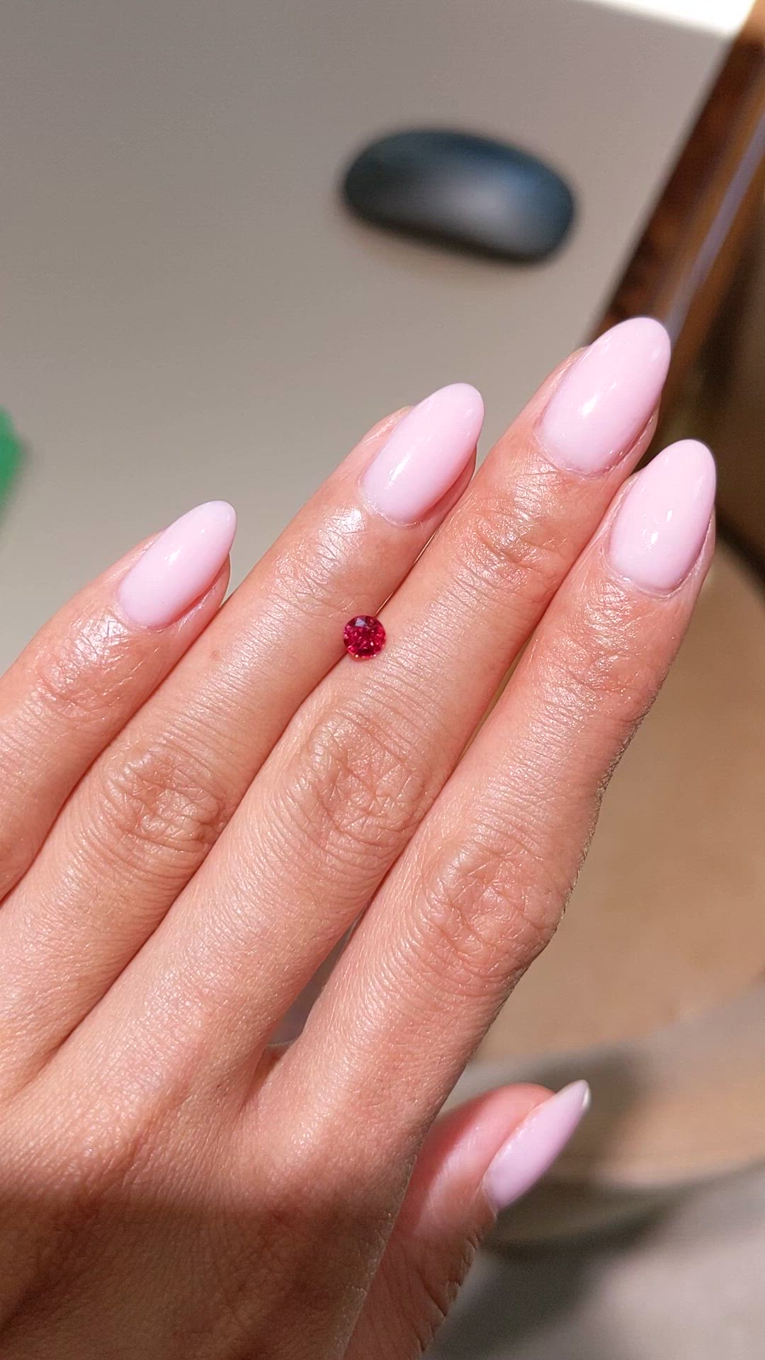 0.47 Ct. Ruby from Mozambique Size Video