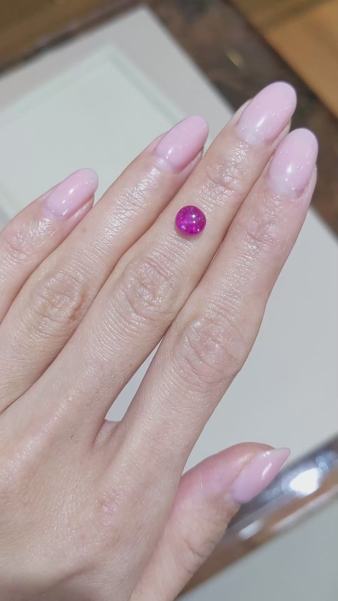 1.34 Ct. Star Ruby from Burma (Myanmar) Size Video