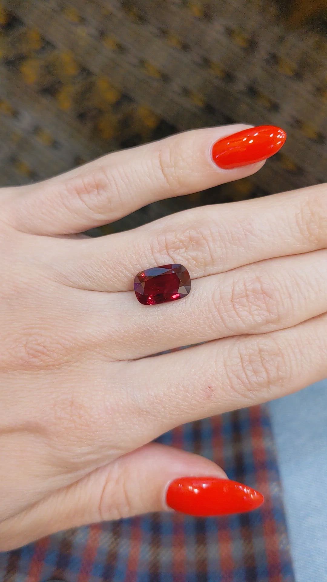 5.35 Ct. Ruby from Mozambique Size Video