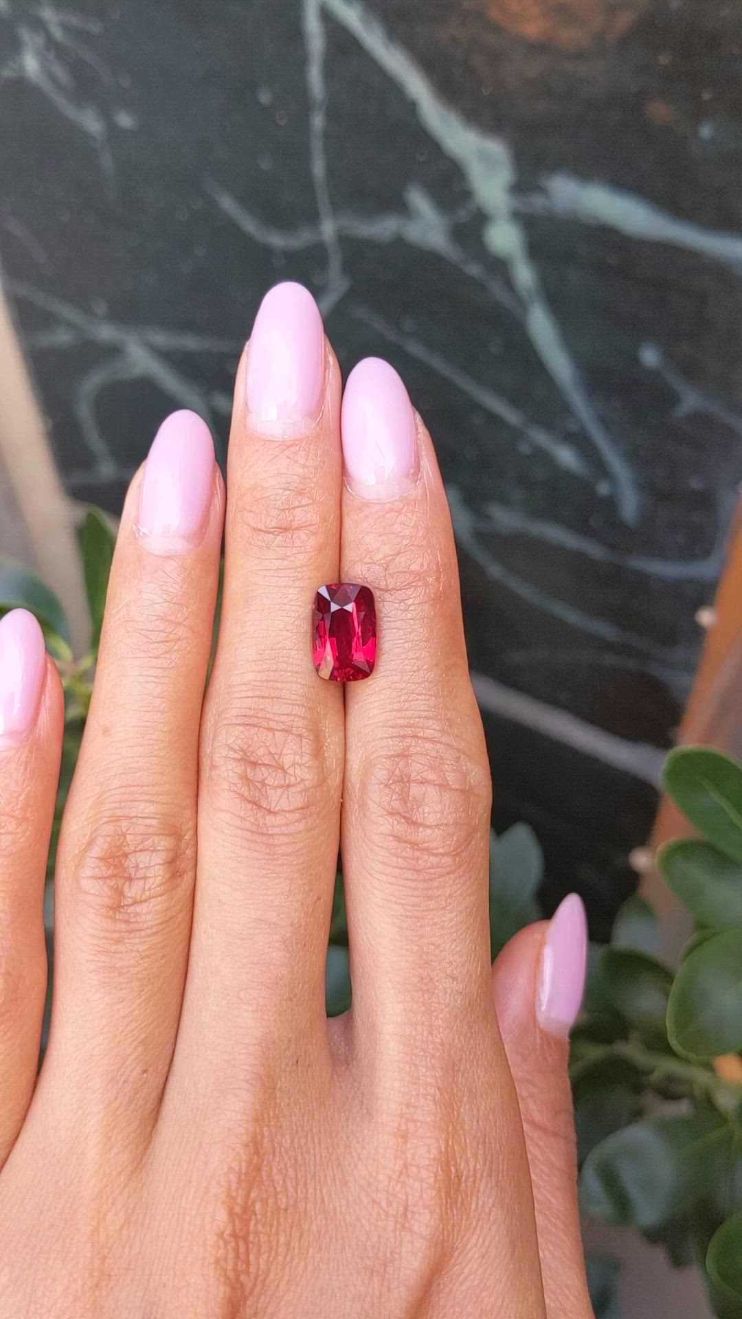 4.62 Ct. Ruby from Mozambique Size Video