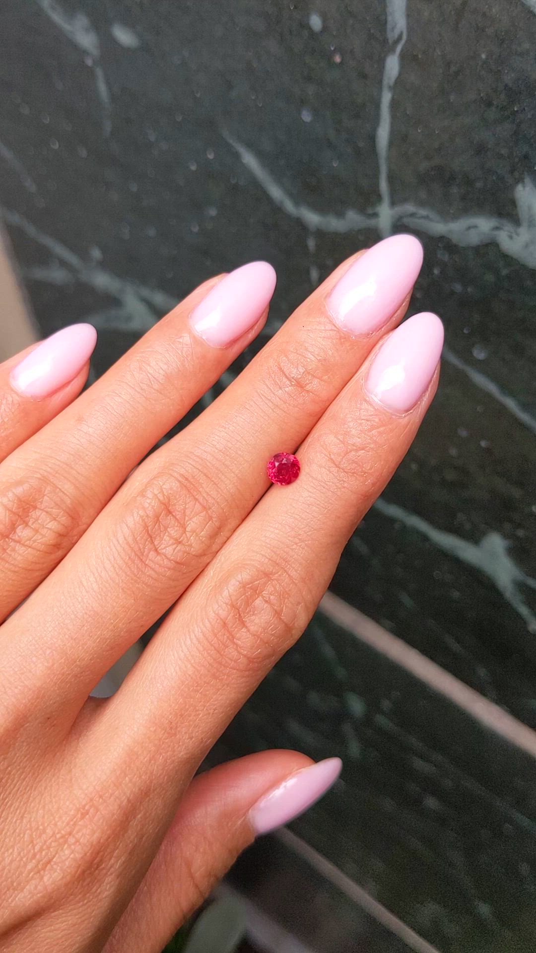 0.66 Ct. Ruby from Mozambique Size Video