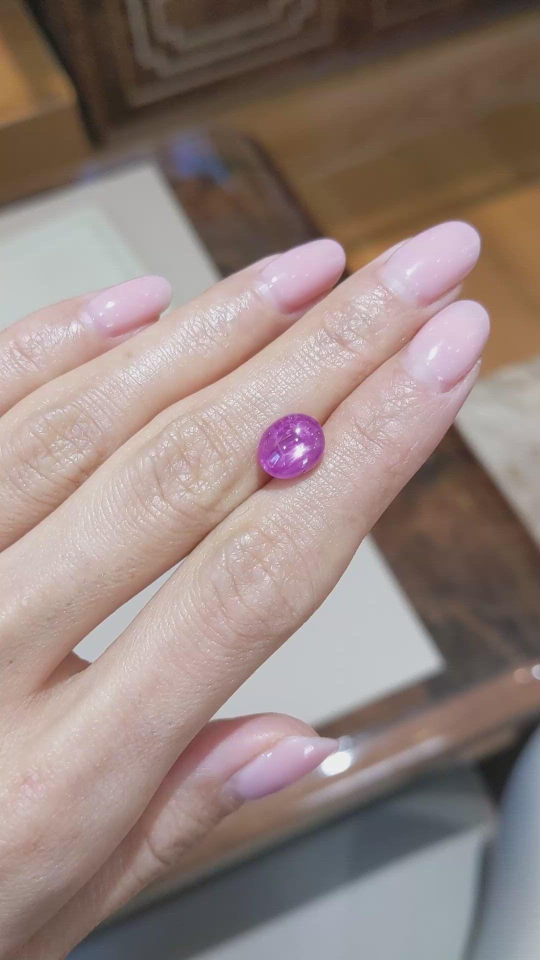 4.56 Ct. Star Ruby from Burma (Myanmar) Size Video