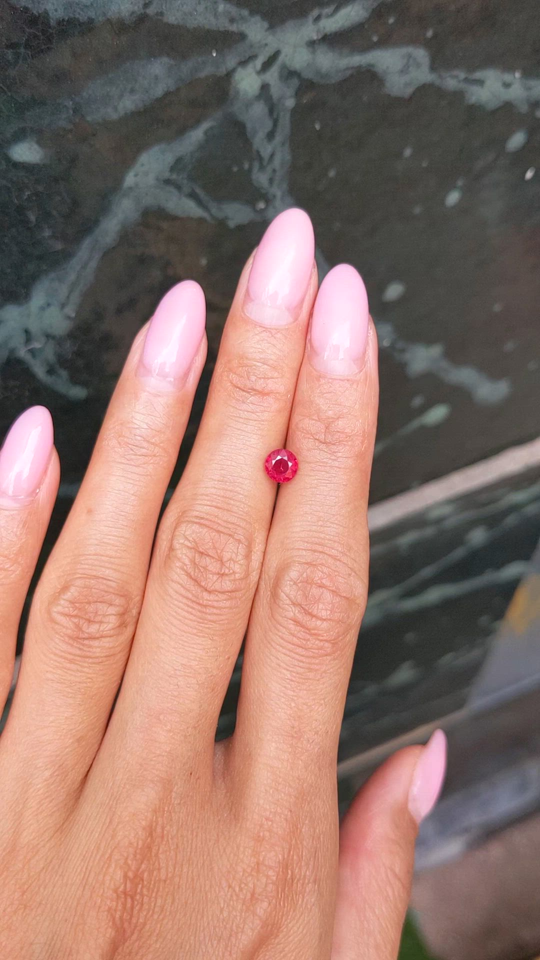 0.75 Ct. Ruby from Mozambique Size Video
